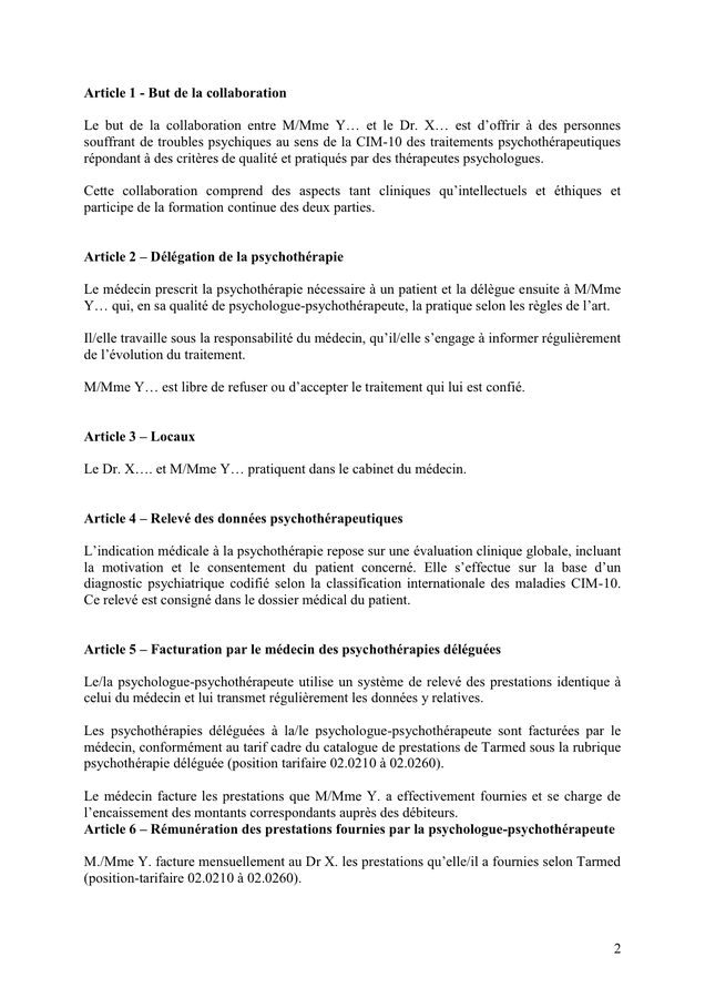 model u00e9 de contrat de mandat - la psychoth u00e9rapie - doc  pdf
