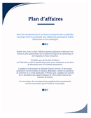 Aperçu du fichier Exemple de plan d’affaires page 1