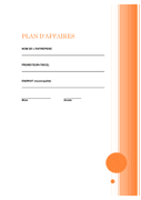 Aperçu du fichier Plan d’affaires - formulaire page 1