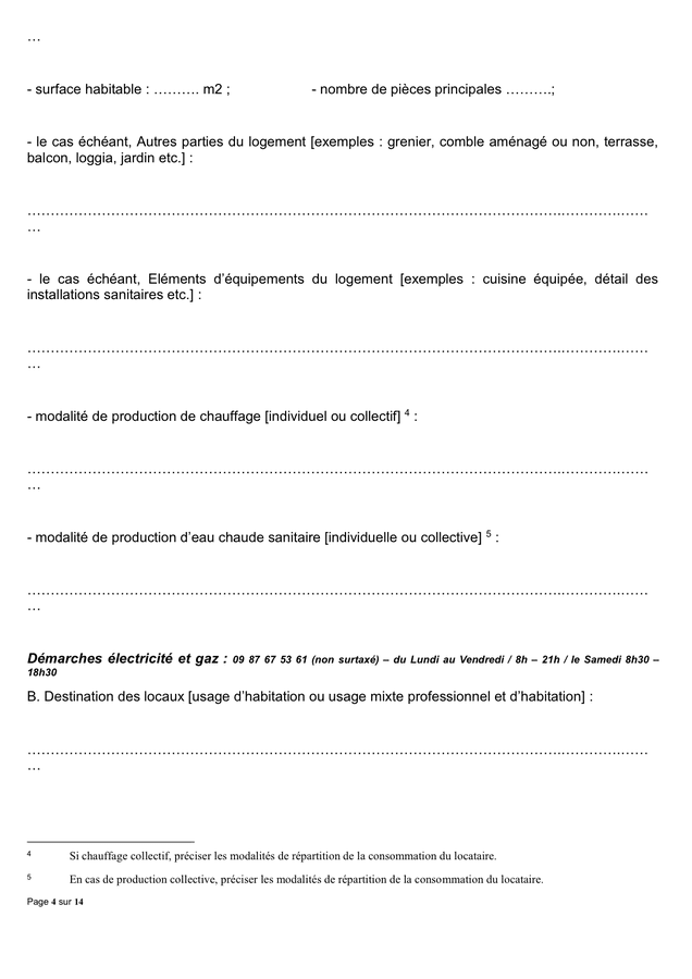 Modelé De Contrat De Location - DOC, PDF - Page 4 Sur 14