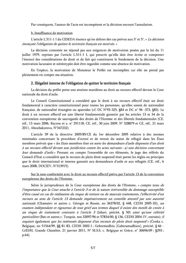Exemple de recours en exces de pouvoir DOC, PDF page 5 sur 7