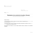 Aperçu du fichier Lettre de résiliation d'un bail avec préavis de 3 mois page 1