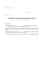 Lettre de résiliation du mandat de gestion locative DOC PDF page 1