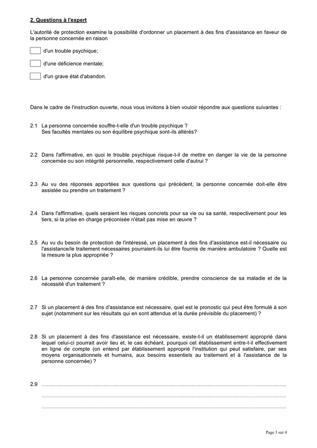 Demande d