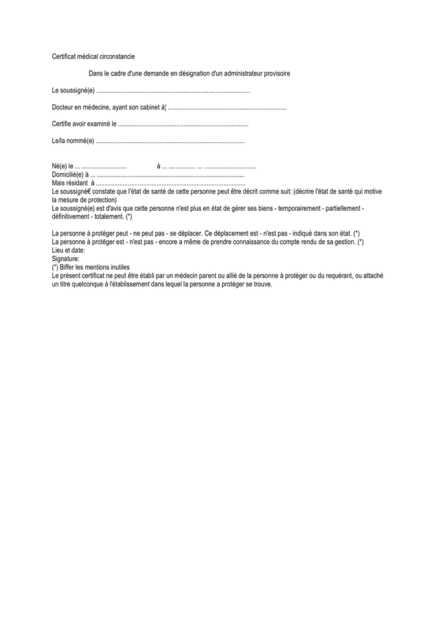Exemple De Certificat M Dical Circonstancie Doc Pdf Page Sur 44400
