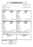 Attestation employeur modele