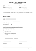 Aperçu du fichier Contrat de vente du véhicule entre particuliers (Belgique) page 1