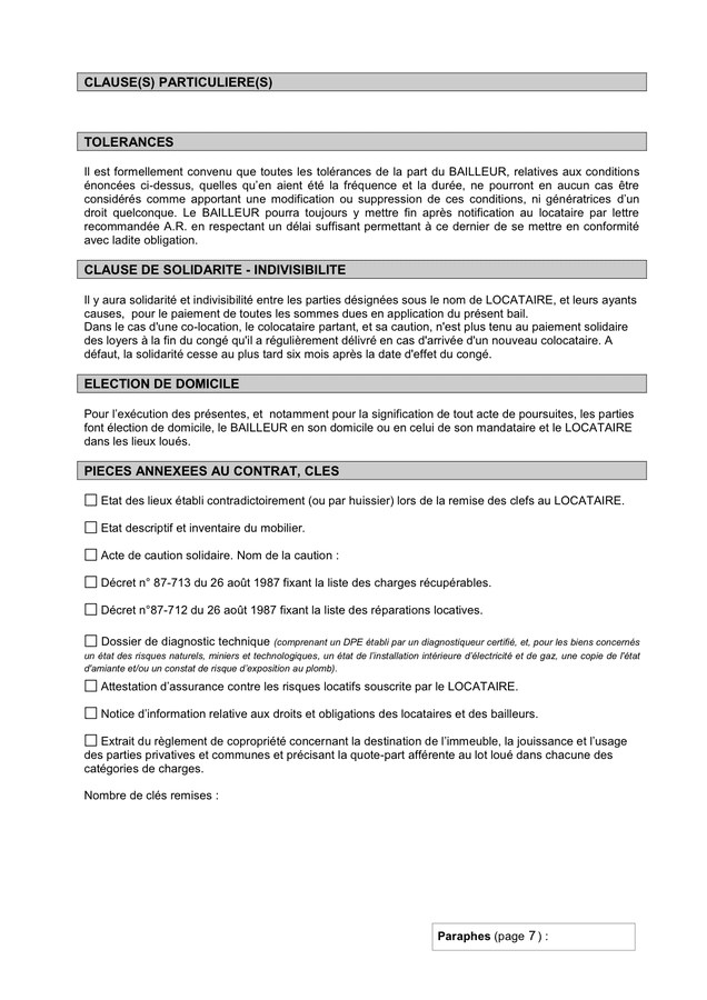 Weber Contrat De Location Pour Locaux Vides - Formulaire Français Pour Location Habitation Ou Professionnel