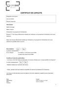 Aperçu du fichier Modelé de certificat de capacite page 1