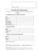 Aperçu du fichier Modelé de certificat de destruction (Luxembourg) page 1