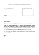 Aperçu du fichier Modèle de lettre de résiliation non contractuelle page 1