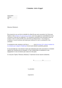 Lettre de démission