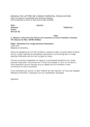 Cong Parental T L Chargement Gratuit Documents Pdf Word Et Excel