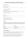 Modele De Contrat De Pr T Usage D Un Instrument De Musique Doc Pdf