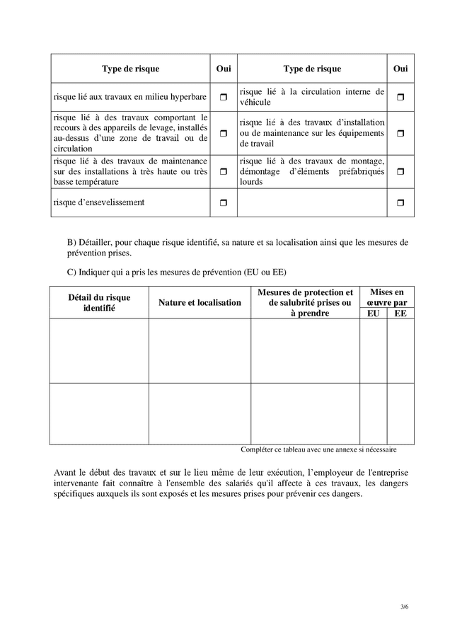 Modele De Plan De Prevention Doc Pdf Page Sur