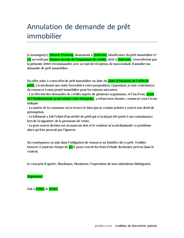 Demande d annulation téléchargement gratuit documents PDF Word et Excel