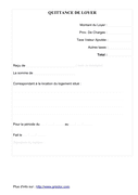 Quittance de loyer  téléchargement gratuit documents PDF, Word et Excel