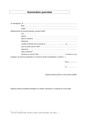 Aperçu du fichier Modelé d'autorisation parentale page 1