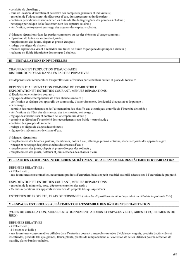 Modelé De Contrat De Location Meublee - DOC, PDF - Page 6 Sur 9