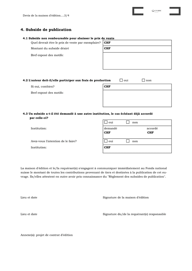 Devis de la maison d'édition (Suisse)  DOC, PDF  page 3 sur 4