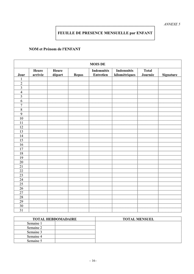 Modèle de lettre assistante maternelle agréé  DOC, PDF  page 16 sur 21