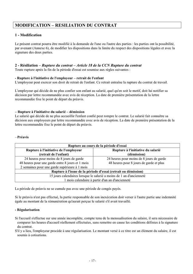 Modèle de lettre assistante maternelle agréé  DOC, PDF  page 17 sur 21