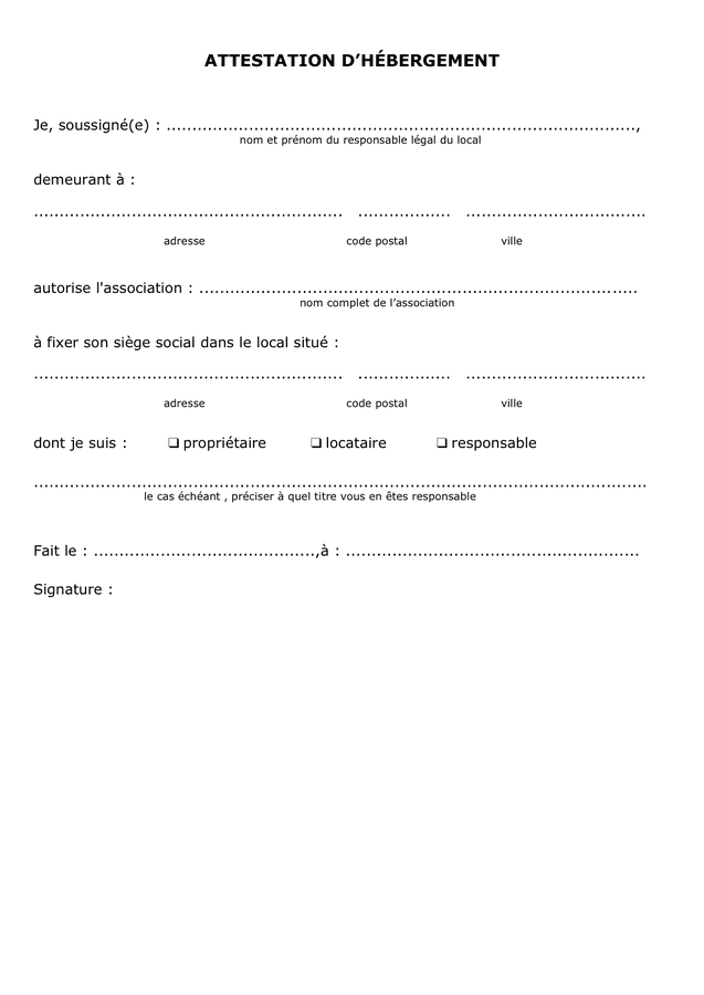 Attestation D H bergement A Imprimer Pdf EIMIZ Attestation D H bergement A Imprimer Pdf EIMIZ