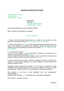 Lettre D'opposition - Téléchargement Gratuit Documents PDF, Word Et Excel