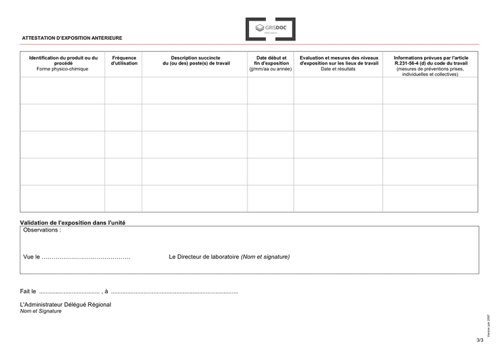 Attestation D’Exposition Chimique Pdf – BZIB