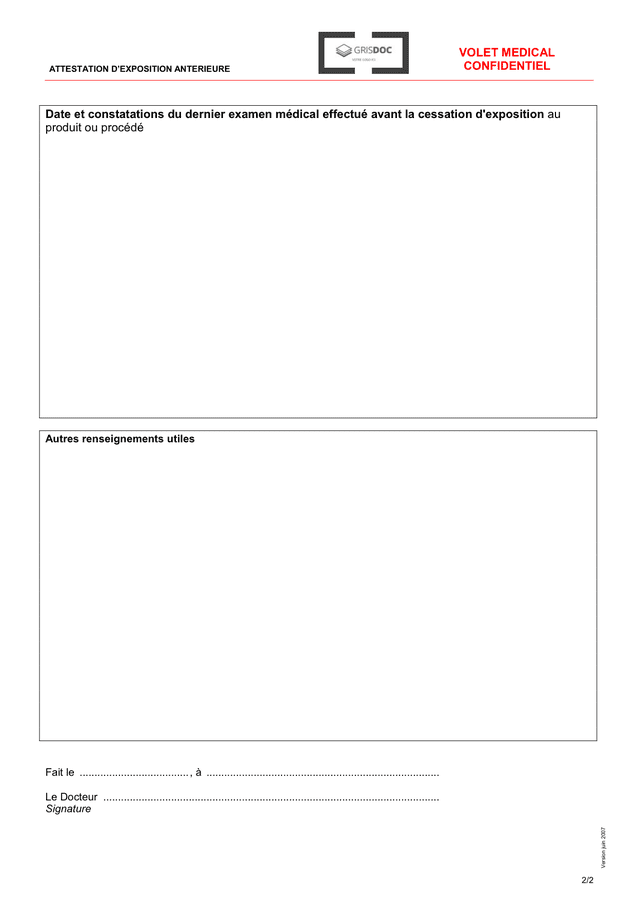 Exemple de attestation d'exposition anterieure - DOC, PDF - page 5 sur 5