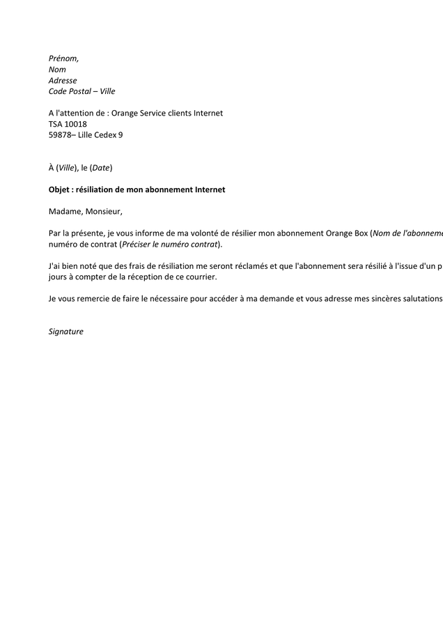 Lettre R siliation Mod le Lettre De R siliation Word YZIP Lettre R siliation Mod le Lettre De R siliation Word YZIP