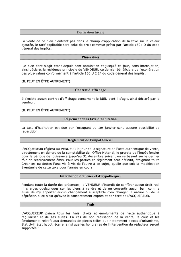 Modelé De Compromis De Vente - DOC, PDF - Page 21 Sur 27