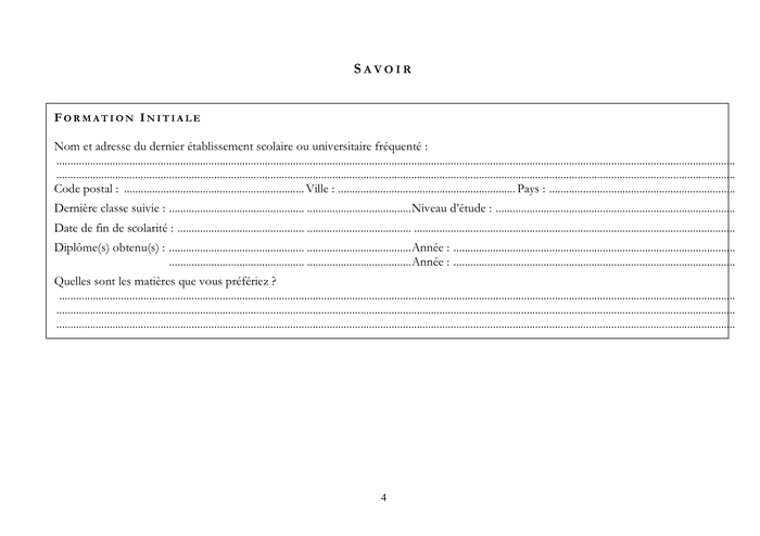 Modelé de bilan  projet professionnel  DOC, PDF  page 4 sur 30