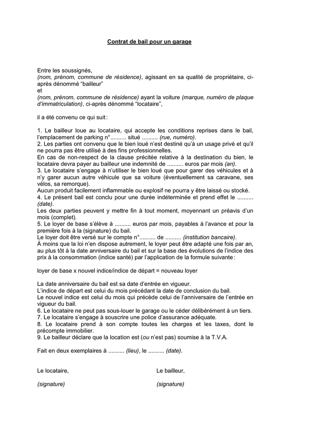 Mod le De Bail T l chargement Gratuit Documents PDF Word Et Excel