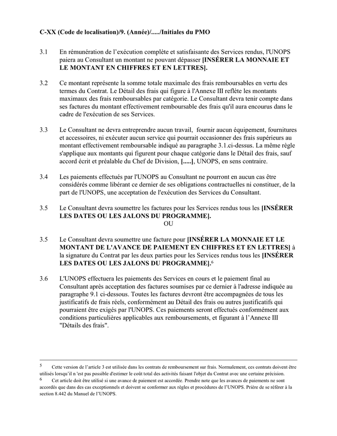 Modelé de contrat type de prestations de services - DOC, PDF - page 5 ...