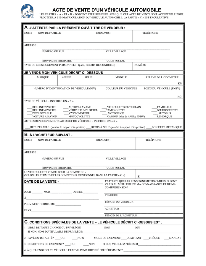 Imprimer Un Papier De Vente Certificat De Vente V hicule Imprimer 