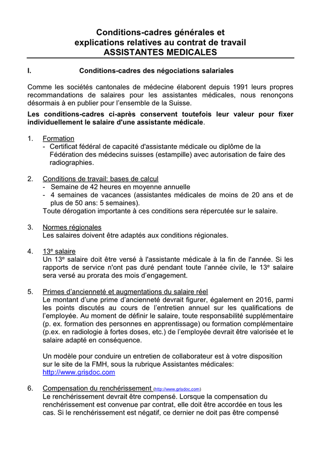 Model De Contrat De Travail Pour Assistante M Dicale Doc Pdf Page