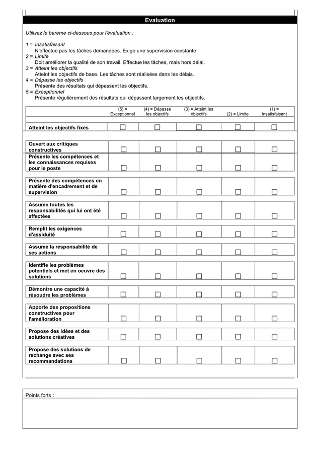 Modelé Dévaluation Annuelle De Performance Doc Pdf Page 2 Sur 3 