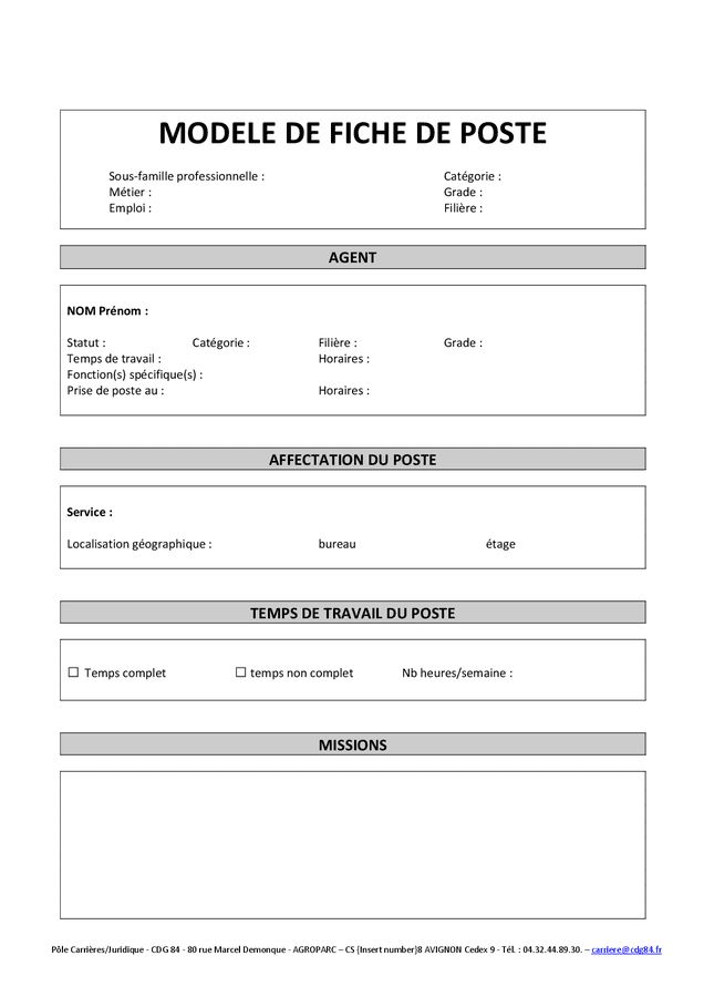 Cr er Une Fiche De Poste M thode Et Mod le Gratuit NTIKL Cr er Une Fiche De Poste M thode Et Mod le Gratuit NTIKL