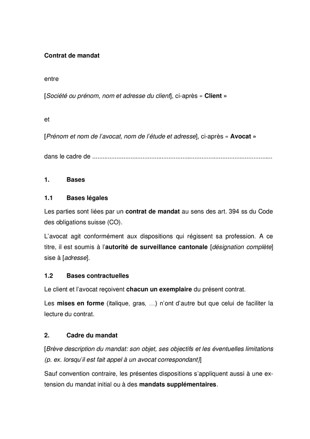 Model De Contrat De Mandat T l chargement Gratuit Documents PDF Model De Contrat De Mandat T l chargement Gratuit Documents PDF