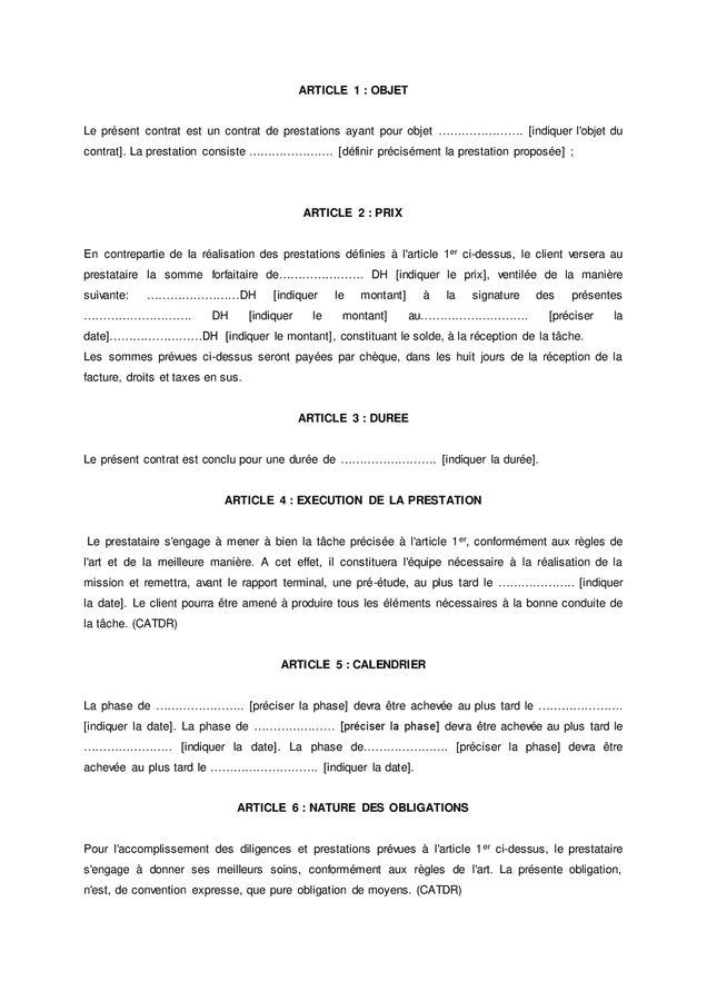 Exemple De Convention De Prestation Doc Pdf Page Sur Hot Sex My Xxx