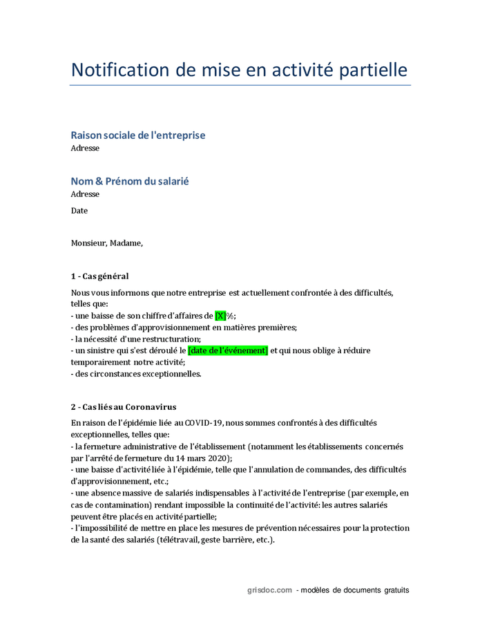Formulaire pdf: Lettre augmentation loyer et charges