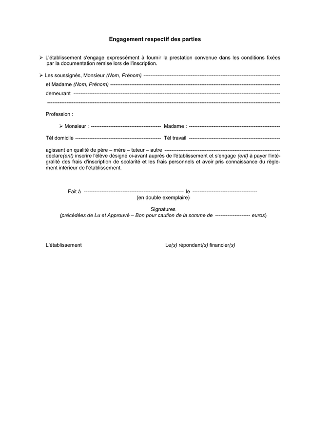 Lettre De Demande D’Exonération Des Frais De Scolarité Et D – GAYBS