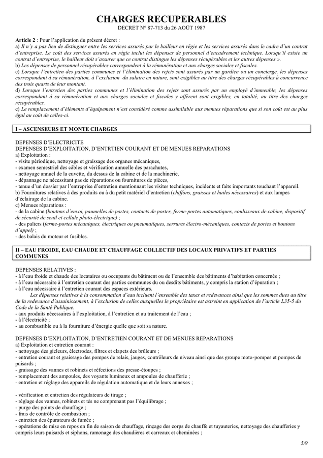 Modelé De Contrat De Location Meublee - DOC, PDF - Page 5 Sur 9